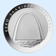 €10 silver Saarinen