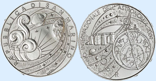 5 euro argent San marin 2009