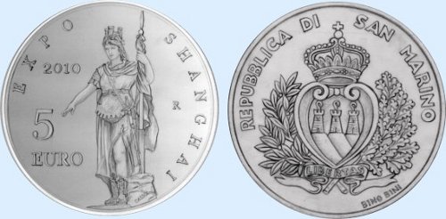 5 euro San Marin 2010