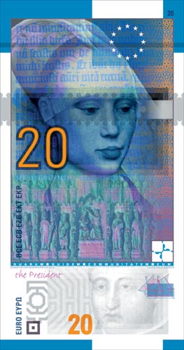 20 euro Pfund recto 20 euro Pfund recto