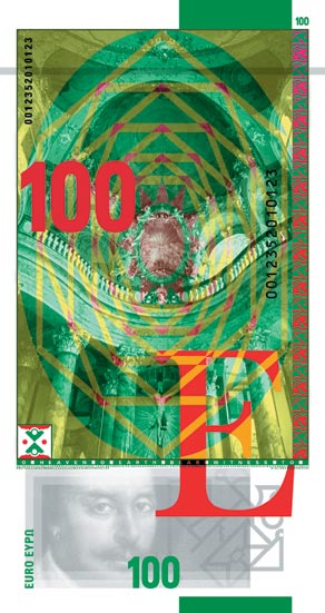 100 euro Pfund verso 100 euro Pfund verso